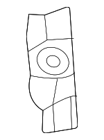 6138808030 - Body: Inner Center Pillar Extension for Toyota: Sienna Image