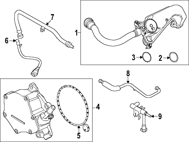 PC3Z9C493C - Emission System: Vacuum Hose for Ford: F-250 Super Duty, F-350 Super Duty, F-450 Super Duty, F-550 Super Duty Image