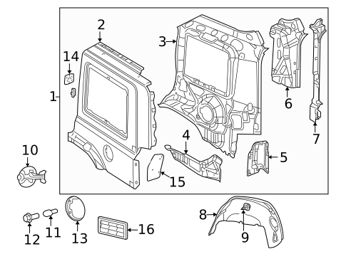 Quarter Panel & Components for 2007 Jeep Commander #0