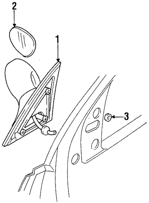 Outside Mirrors for 1996 Chrysler New Yorker #0