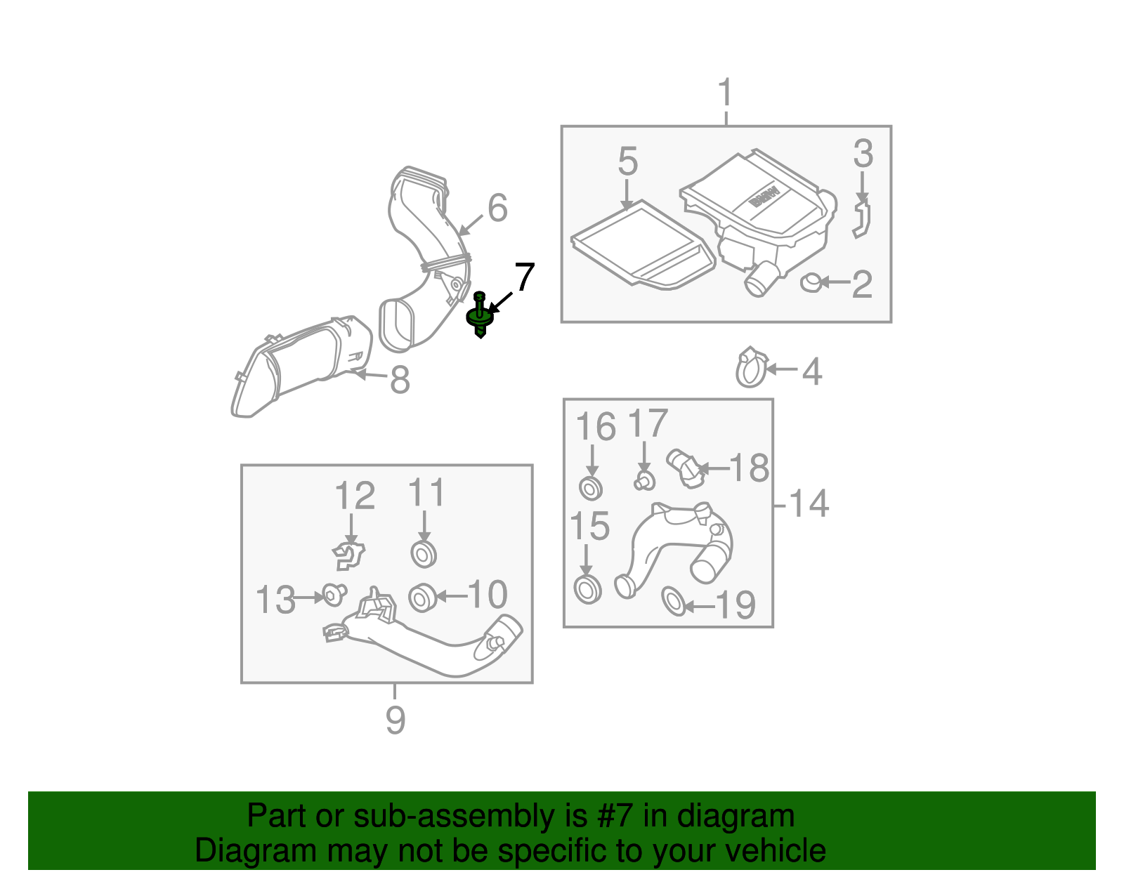 Intake Duct Rivet - BMW (7149140831)