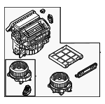 LR171250 - HVAC: Blower Assembly for Land Rover: Defender 110, Defender 130, Defender 90, Discovery Image
