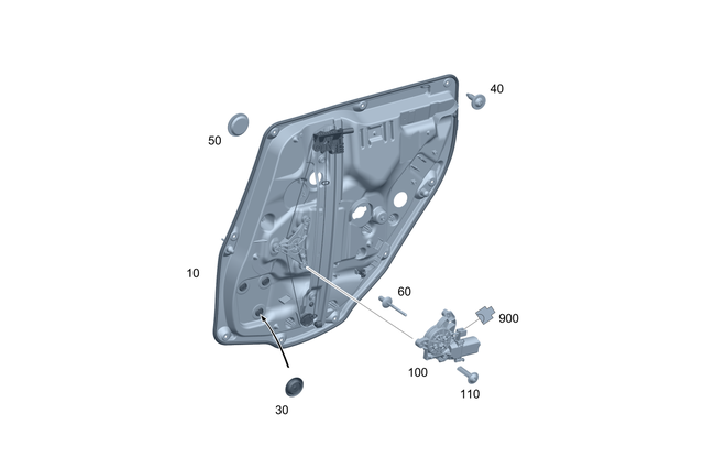 19903111 - Rear Doors: Pan Head Screw for Mercedes-Benz Image image
