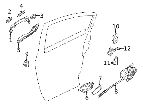 Lock & Hardware for 2013 Nissan Altima #1