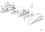 62118354454 - Instruments, Measuring Systems: Conductor Plate with Cover Plate for BMW Image