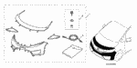 8P35SL0200R1 - Accessory Components: HARDWARE KIT, NOSE MASK for Honda Image
