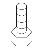 1125006167B - Body: Exhaust Duct Bolt for Hyundai: Accent, Santa Fe, Veloster Image