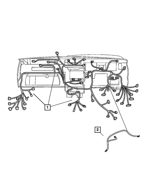 Wiring-Instrument Panel for 2008 Jeep Commander #0