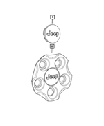 1LB77MA7AC - Wheels: Wheel Center Cap for Mopar Image