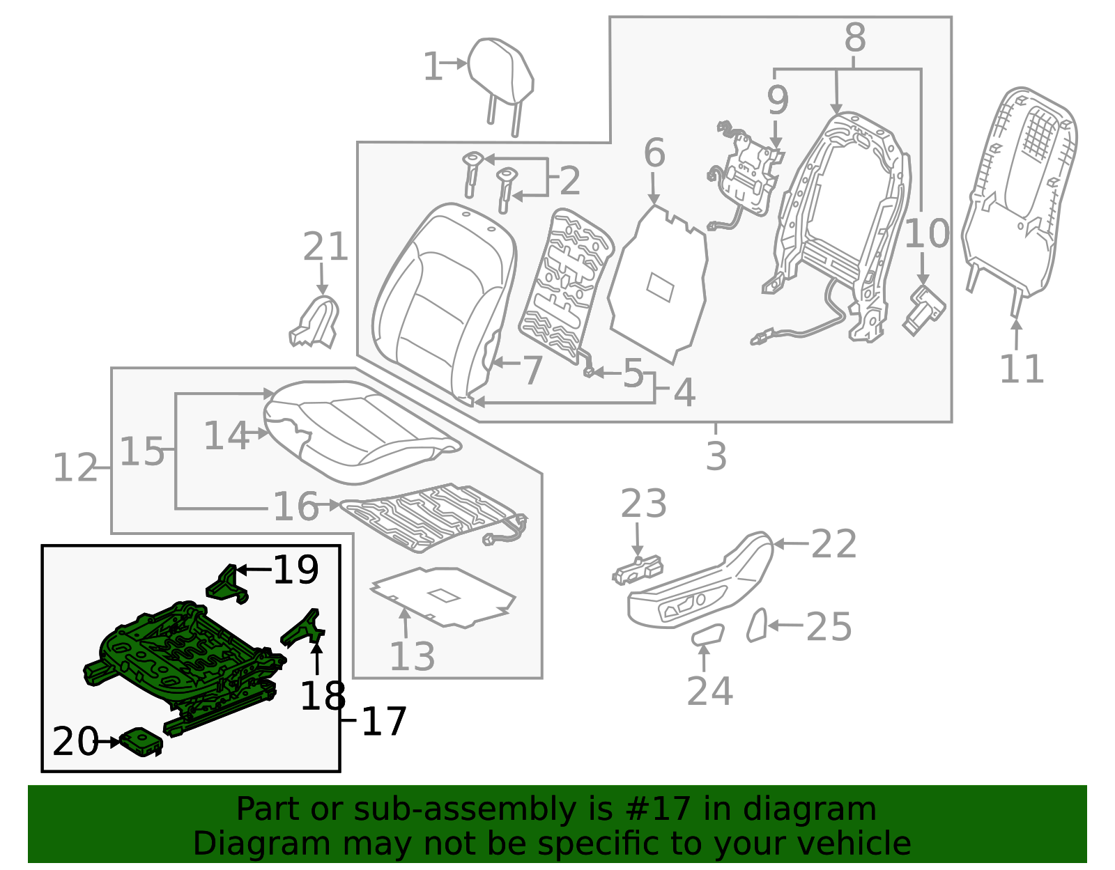 Hyundai Seat Track Assembly - Smooth Positioning Rail - Part #88500 ...