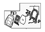 88300G2600SHU - Body: Seat Back Assembly for Hyundai Image