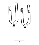 F75Z5705AA - Suspension: U-Bolt for Ford: F-150, F-150 Heritage, F-250, F-250 HD, F-250 Super Duty Image