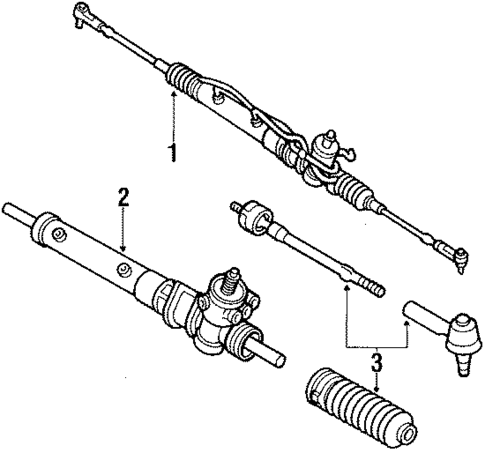 Steering Gear & Linkage for 1990 Nissan Pulsar NX #1