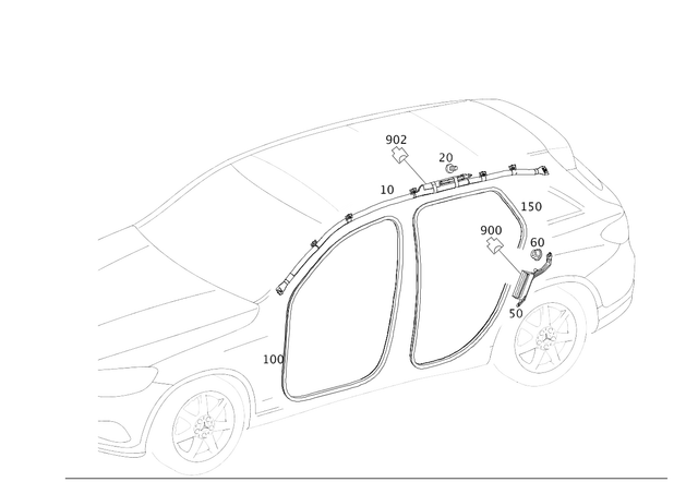 45400405 - Trim and Lining: Electrical Wiring Harness for Mercedes-Benz Image image