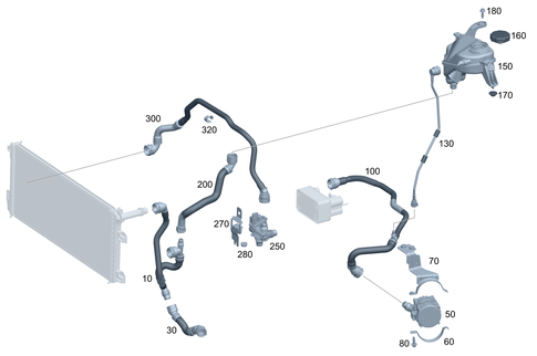 Low-Temperature Cooling Circuit for 2024 Mercedes-Benz EQE 500 #0