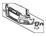 8T0807065JGRU - Body: Bumper Cover for Audi: RS5 Image