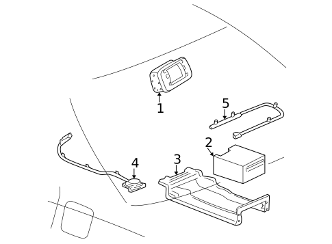 Navigation System Components for 2004 Cadillac Seville #0