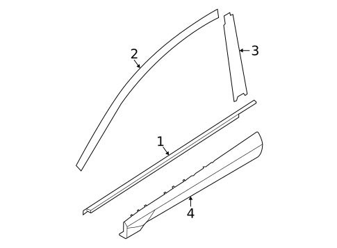 Exterior Trim - Front Door for 2022 Hyundai Tucson #0