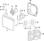 1511057 - Cooling System: ACDelcoâ„¢ Thermostat Housing for GM Image