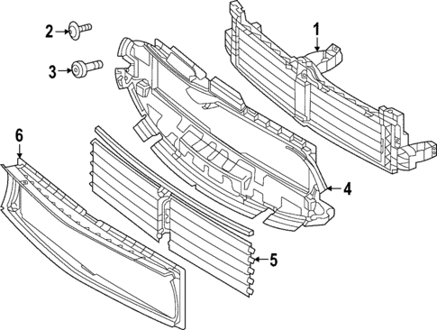 Components On Radiator Support for 2021 Mercedes-Benz CLA250 #0