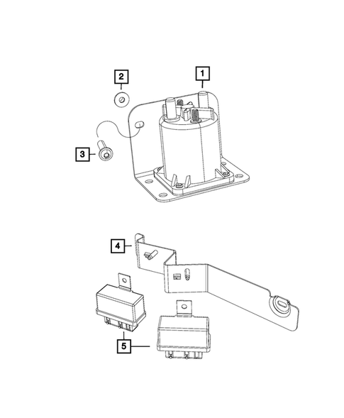 Power Distribution Center, Fuse Block, Junction Block, Relays and Fuses for 2016 Ram 2500 #2