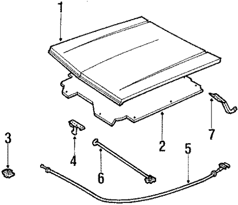 Hood & Components for 1988 GMC S15 #0