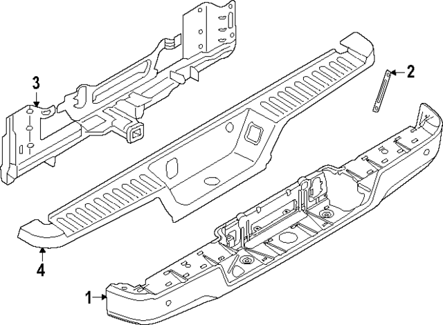 RL3Z17810DA - Body: Bumper for Ford Image