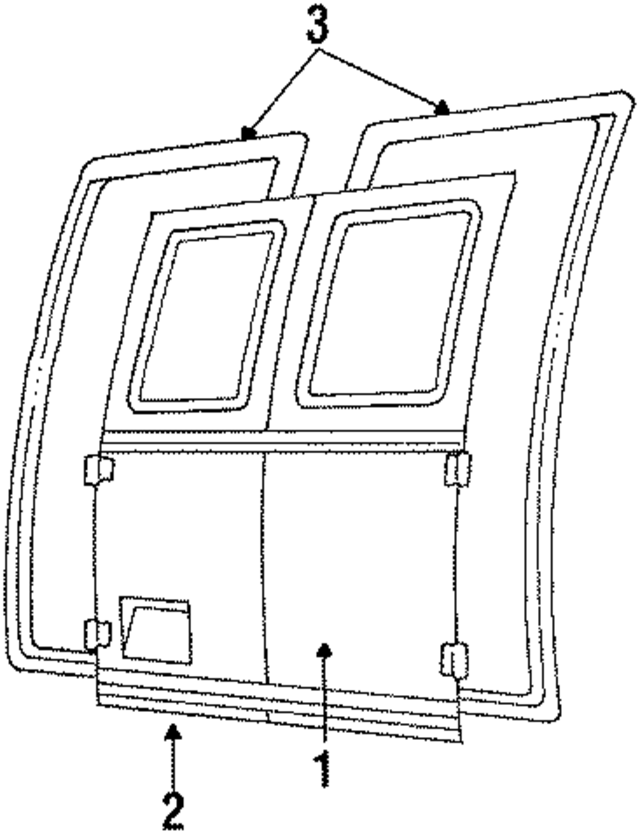 E9UZ1540010A - Body: Door Shell for Ford: E-150 Econoline, E-150 Econoline Club Wagon, E-250 Econoline, E-250 Econoline Club Wagon, E-350 Econoline, E-350 Econoline Club Wagon Image