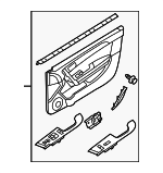 823011M500D1X - : Door Trim Panel - Driver's Side (LH) for Kia: Forte Koup Image