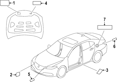 Labels for 2024 Acura Integra #0