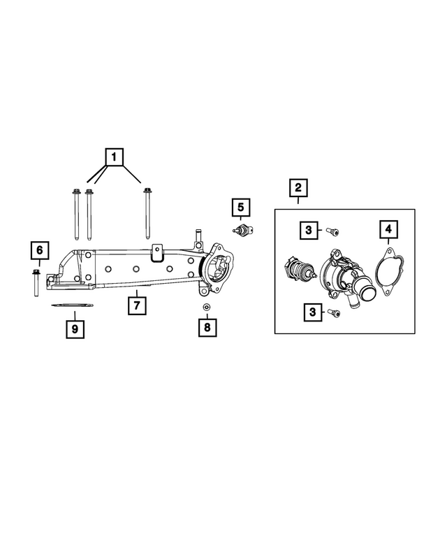 4893741AC - : Coolant Manifold for Mopar Image