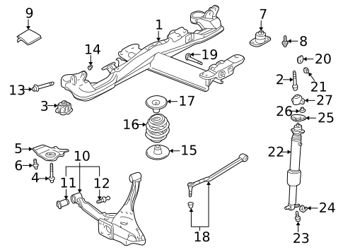 Rear Suspension for 2005 Cadillac DeVille #0