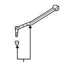 25954973 - Suspension: Lateral Arm for Buick: LeSabre, Lucerne, Park Avenue | Cadillac: DeVille, DTS, Seville | Oldsmobile: Aurora | Pontiac: Bonneville Image