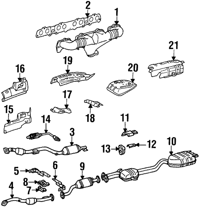 119140951481 - Exhaust: Exhaust Manifold for Mercedes-Benz Image