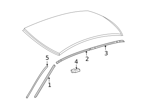 Exterior Trim - Roof for 2009 Mercedes-Benz E350 #0