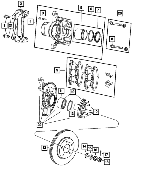 Front Brakes for 2008 Dodge Caliber #0