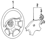 F1KY3600C - Steering: Steering Wheel for Mercury: Tracer Image
