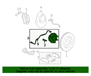 Front Wheel Hub and Bearing Assembly with Wheel Speed Sensor 84856653 ...