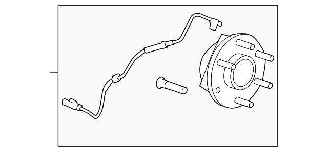 Front Wheel Hub and Bearing Assembly with Wheel Speed Sensor 84856653 ...