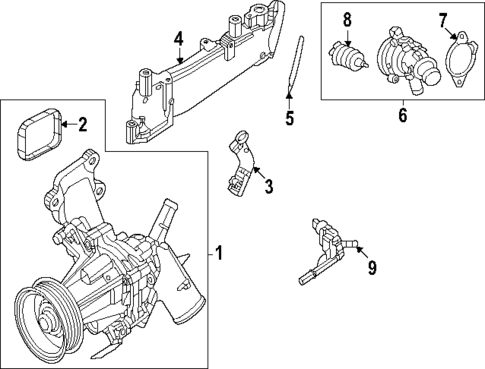 Water Pump for 2024 Dodge Hornet #0