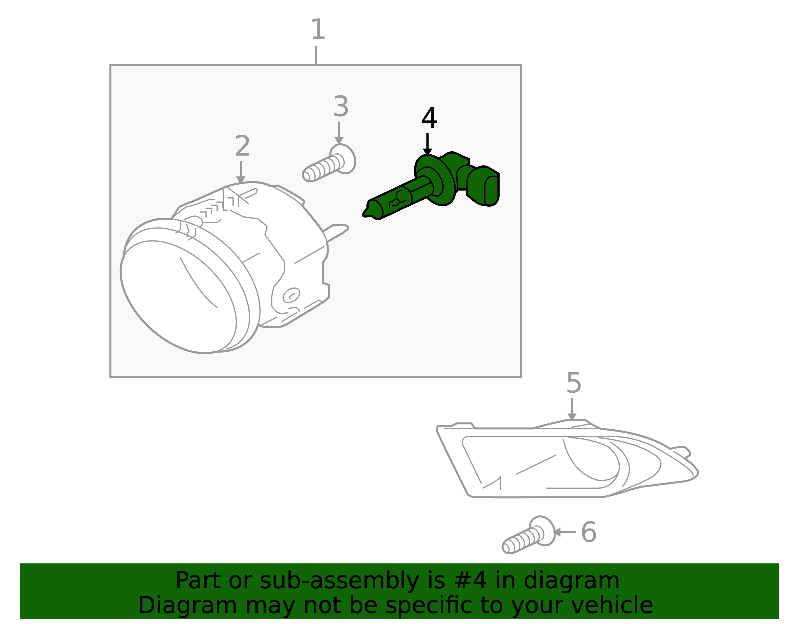 Ms810892 MS820982 - Fog Lamp Bulb 2007-2012 Mitsubishi | Official Mitsubishi ...