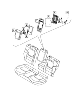 7QH72LXHAA - Interior Trim: Rear Seat Center Armrest for Dodge: Hornet Image