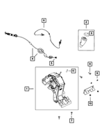 68183723AA - CVT2; Variable Speed; Automatic Transaxle: Gear Shift Knob Cap for Jeep: Compass, Patriot Image