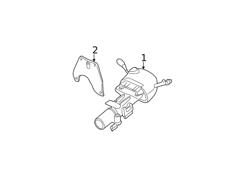 Steering Column Assembly for 2004 Cadillac DeVille #0