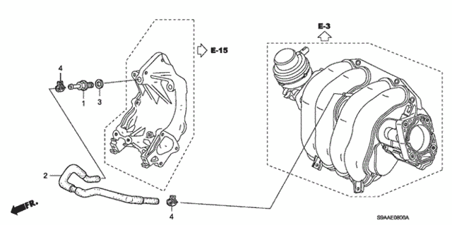 Breather Tube for 2006 Honda CR-V #0