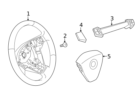 Steering Wheel & Trim for 2008 Saab 9-3 #0