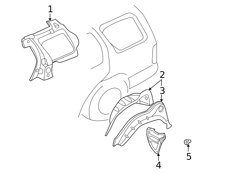 Inner Structure for 2002 Nissan Pathfinder #0