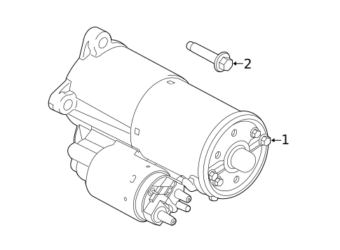 Starter for 2023 Ford Mustang #1