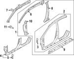 765705MP2A - Body: Center Pillar Reinforced for Nissan: ARIYA Image