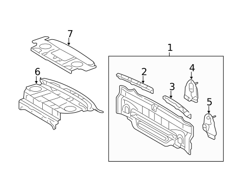 Rear Body for 2010 Toyota Camry #0